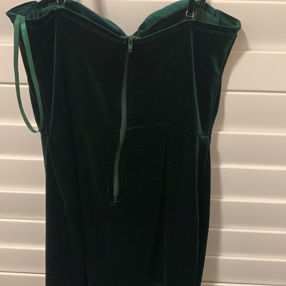 Green Windsor suede mini dress - Picture 3 of 5